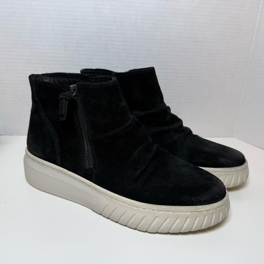 Sofft Portland, Black Suede Shoes/Booties Luxe Leather Fall Essentials Size 9.5M - Picture 9 of 16
